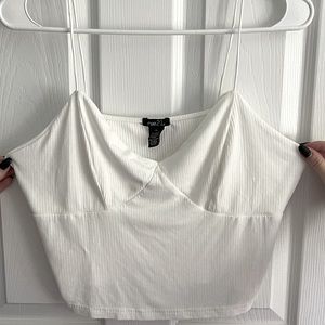 White Rue21 Crop Top Tank